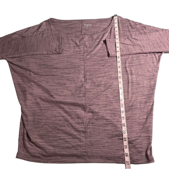 ATHLETA Flow Essence Spacedye M/C Pullover Athletic Top MEDIUM - Picture 8 of 9